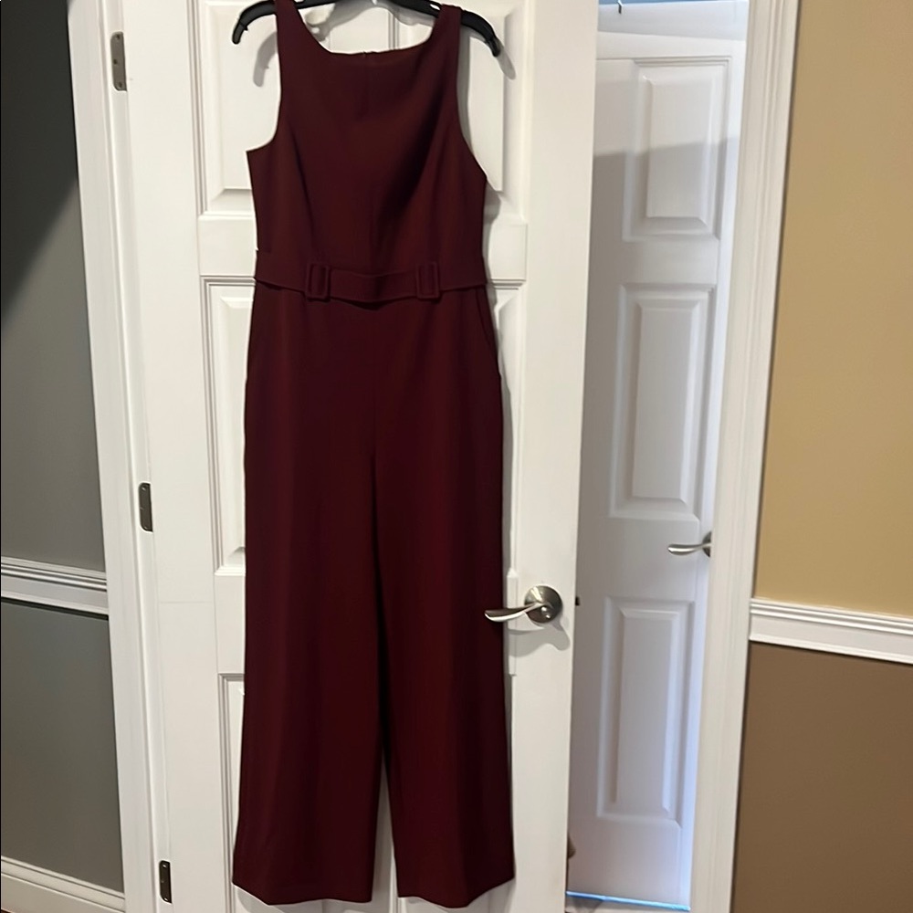Elegant Burgundy Jumpsuit